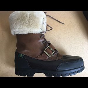 Ralph Lauren Leather Winter Boot . Please read 💕